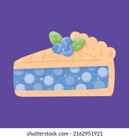 Isolated fruit pie Desseert icon Vector illustration