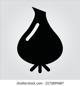 Isolated Fruit Vegetable Glyph Icons EPS 10 Free Vector Graphic