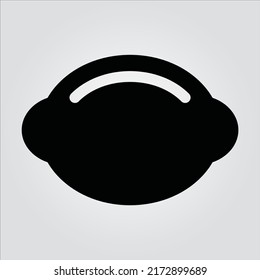Isolated Fruit Vegetable Glyph Icons EPS 10 Free Vector Graphic