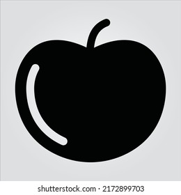 Isolated Fruit Vegetable Glyph Icons EPS 10 Free Vector Graphic