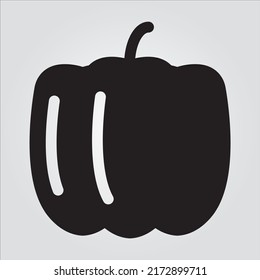 Isolated Fruit Vegetable Glyph Icons EPS 10 Free Vector Graphic