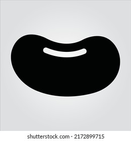 Isolated Fruit Vegetable Glyph Icons EPS 10 Free Vector Graphic