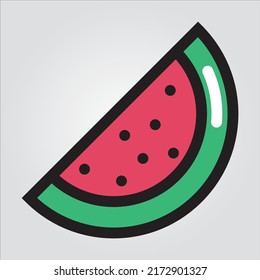 Isolated Fruit Vegetable Icons EPS 10 Free Vector Graphic