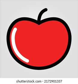 Isolated Fruit Vegetable Icons EPS 10 Free Vector Graphic