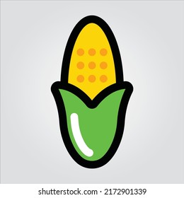 Isolated Fruit Vegetable Icons EPS 10 Free Vector Graphic