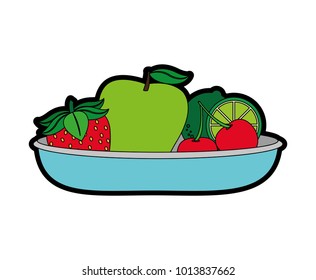 Isolated fruits design