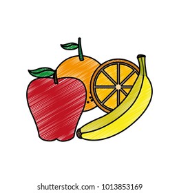 Isolated fruits design