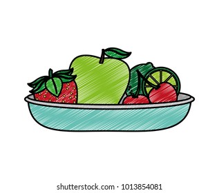 Isolated fruits design