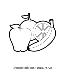 Isolated fruits design