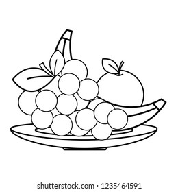 Isolated fruits design