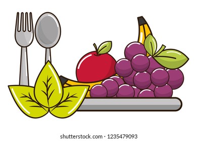 Isolated fruits design
