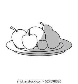 Isolated fruits design