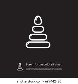 Isolated Fun Icon. Pyramid Vector Element Can Be Used For Fun, Pyramid, Toy Design Concept.