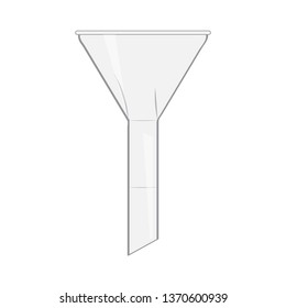 Isolated funnel image Laboratory instruments. Vector illustration design