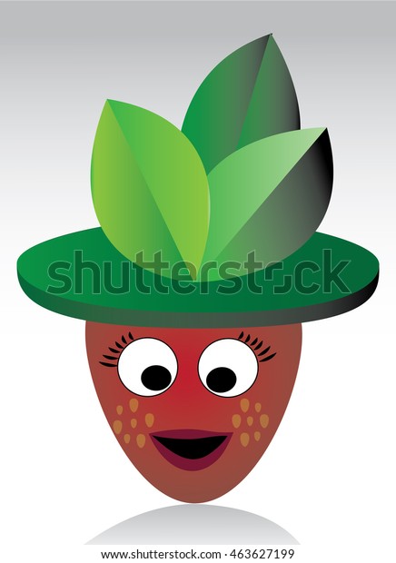 strawberry leaf hat