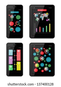 Isolated gadgets with design elements and templates. EPS10 vector illustration. 
