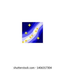 Isolated Galaxy Vector Icon  Emoji, Emoticon