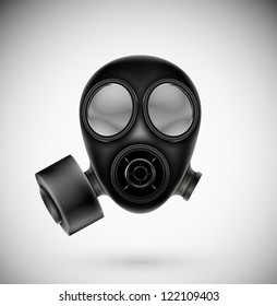 Isolated gas mask. Eps 10