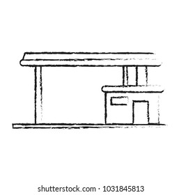 Isolated gas station design