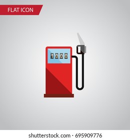 Isolated Gas Station Flat Icon. Petrol Vector Element Can Be Used For Gas, Station, Petrol Design Concept.