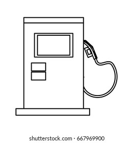 isolated gas station machine