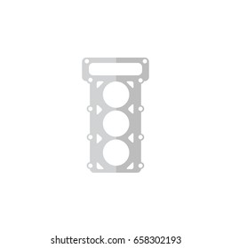 Isolated Gasket Flat Icon. Packing Vector Element Can Be Used For Gasket, Car, Packing Design Concept.