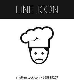Isolated Gastronomy Outline. Profession Vector Element Can Be Used For Gastronomy, Chef, Profession Design Concept.