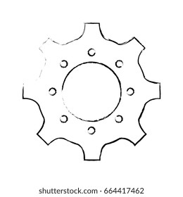 isolated gear icon