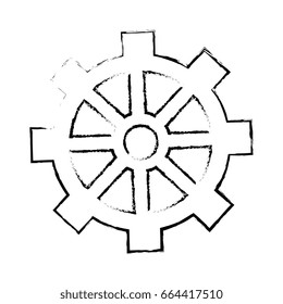isolated gear icon