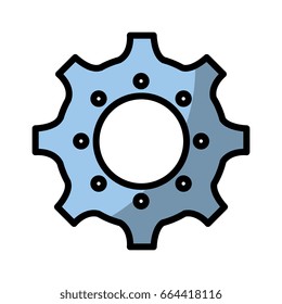 isolated gear icon