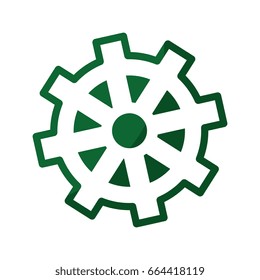 isolated gear icon
