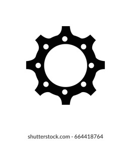 isolated gear icon