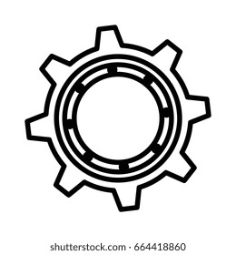 isolated gear icon