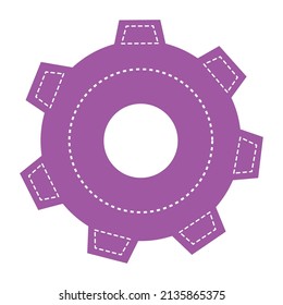 Isolated gear icon flat design Vector