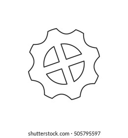 Isolated gear machine part design