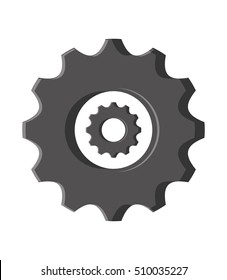 Isolated gear object design