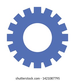 Isolated gear part design vector illustration