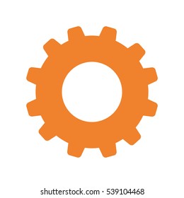 isolated gear piece icon vector illustration graphic design