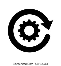 isolated gear piece icon vector illustration graphic design