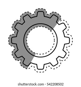 Isolated gear piece icon vector illustration graphic design