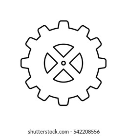 Isolated gear piece icon vector illustration graphic design