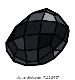 Isolated gemstone on a white background, Vector illustration