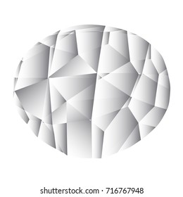 Isolated gemstone on a white background, Vector illustration