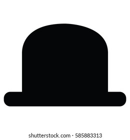 Isolated gentleman hat icon on a white background, Vector illustration