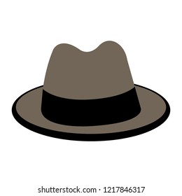 Isolated gentleman hat image. Vector illustration design