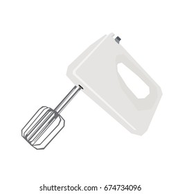 Isolated geometric electrical mixer on a white background, Vector illustration