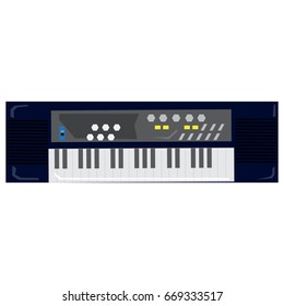 Isolated geometric keyboard toy on a white background, Vector illustration