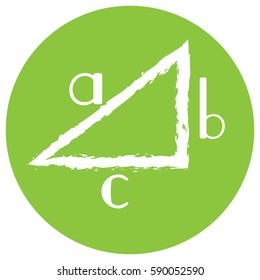 Isolated geometry icon on a sticker, Vector illustration