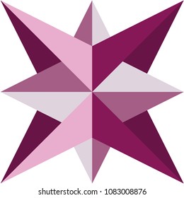 Isolated geometry ornament. Abstract art. Vector graphic. Can be used as a logo, symbol or a sign.