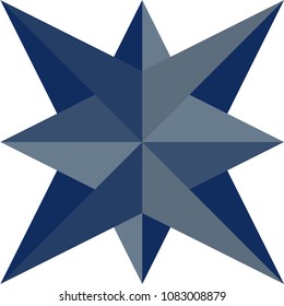 Isolated geometry ornament. Abstract art. Vector graphic. Can be used as a logo, symbol or a sign.